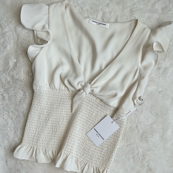 New Amanda Uprichard smocked ember top - Picture 7 of 8